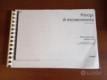 Manuale microeconomia Lieberman Hall
