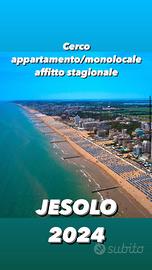 Cerco giugno e/o luglio affitto jesolo