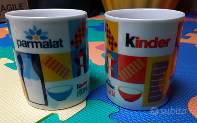 Set 2 tazze porcellana tema colazione NUOVE