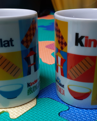 Set 2 tazze porcellana tema colazione NUOVE