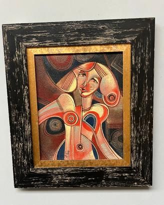Dipinto Quadro "Ragazza" artista Adriano Fava