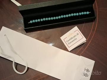 Bracciale turchesi e oro 750