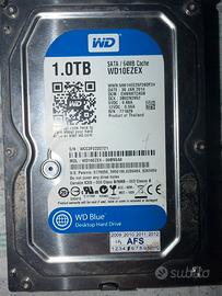 WD Blue 1TB 3.5” SATA 7200rpm testato