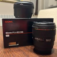 SIGMA 85mm f1.4 EX DG HSM attacco Canon EF