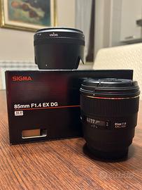 SIGMA 85mm f1.4 EX DG HSM attacco Canon EF