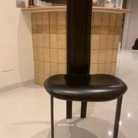 4 sedie cuoio nere Cattelan