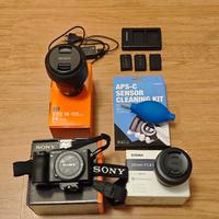 Sony a6500 + Sony 18-105 e Sigma 30 + accessori