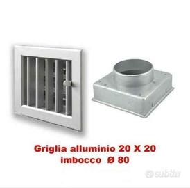 Bocchetta griglia ventilazione camino stufa pellet