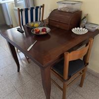 Tavolo arte povera 100x100 cm allungabile