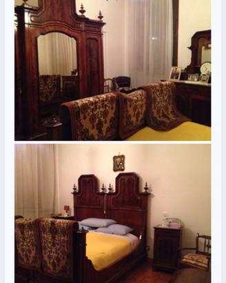 Camera nobiliare d'antiquariato (letto e armadio)
