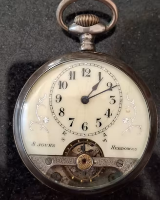 OROLOGIO DA TASCA  HEBDOMAS "8 Jours" (8 giorni)