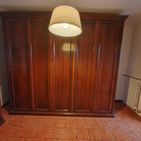 armadio 5 ante e comò con specchiera 