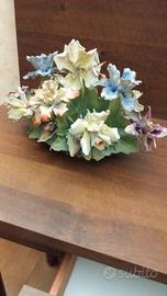 soprammobile fiori capodimonte 