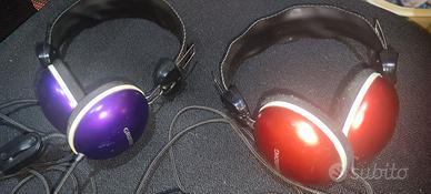 Coppia di CUFFIE GRUNDIG Colorate Stereo Vintage