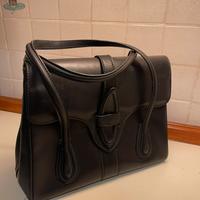 Grande borsa in pelle nera