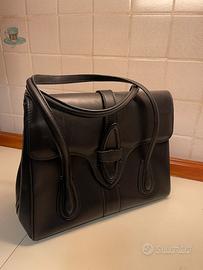 Grande borsa in pelle nera