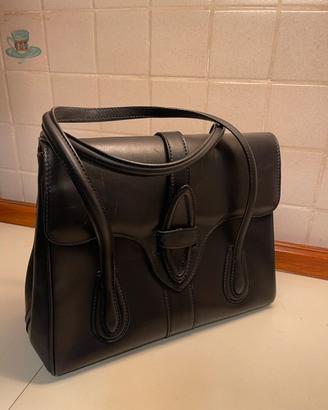 Grande borsa in pelle nera