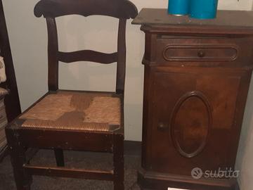 Comò, comodini e sedie 1920