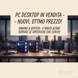 pc desktop gaming o ufficio: nuovi o usati