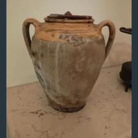 antico vaso in terracotta, anni 50