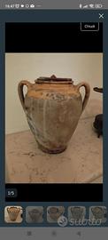 antico vaso in terracotta, anni 50