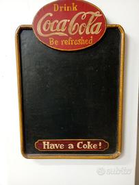 antica lavagnetta coca cola