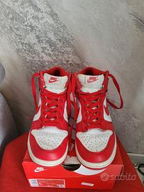 Nike Dunk High University Red 37.5 – Bianco/Rosso 