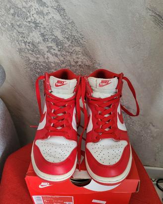 Nike Dunk High University Red 37.5 – Bianco/Rosso 