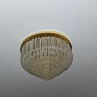 Lampadario con 5 luci e pendenti in cristallo