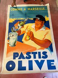 Manifesto pubblicitario Pastis Olive