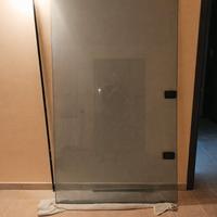 Box doccia walk in nero fumè