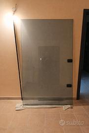 Box doccia walk in nero fumè