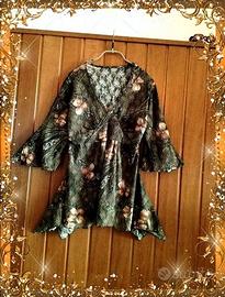 BLUSA *PIZZO SANGALLO* SVASATA ASIMMETRICA *NUOVA*