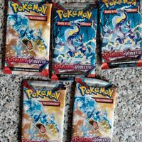 Pokemon 5 bustine Scarlatto e violetto base. Nuove