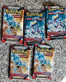 Pokemon 5 bustine Scarlatto e violetto base. Nuove