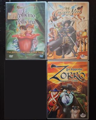 Lotto di 3 DVD per bambini
