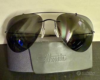 Occhiali Da Sole Silhouette Titanio Nero Originali