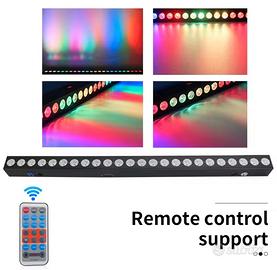 Barra Led 24x12w RGBW 4IN1 Wireless Powercon DMX