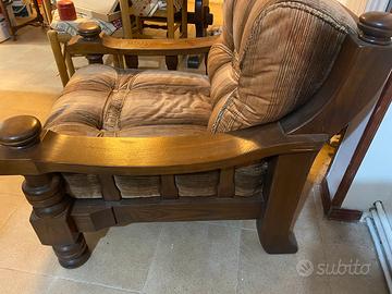 Poltrona legno massello