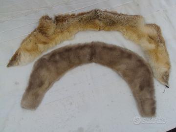 collo pelliccia visone + collo pelliccia volpe