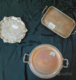 vassoio antichi Sheffield plate 