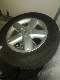 215/65 16 cerchi con gomme Nissan xtrail m+s