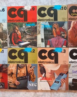 8 riviste CQ Elettronica anni 1978/1979