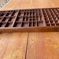 Raro doppio cassetto da tipografo di fine 800