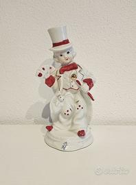 Statuina clown mago vintage porcellana marchio N