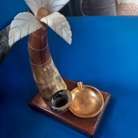 set da fumo. in osso 