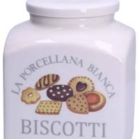 Porta biscotti la porcellana bianca