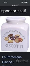 Porta biscotti la porcellana bianca