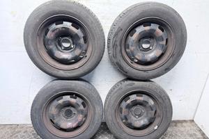 4 CERCHI IN FERRO 15” PEUGEOT 208 2008 207 CON GOM