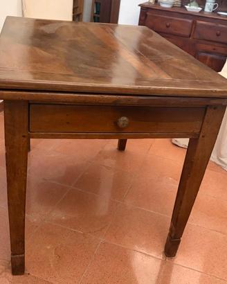 Tavolo Luigi XVI in Noce Massello (con Prolunga)
